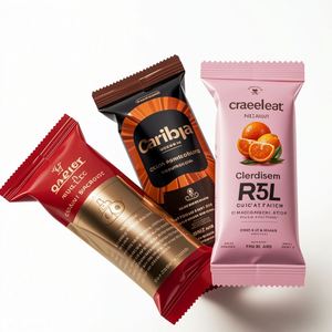 Sacs en plastique Mylar rectangulaires avec logo personnalisé imprimé en gravure, thermoscellables, pour emballages de bonbons, de chocolat, de chips de pommes de terre - Product Image 3