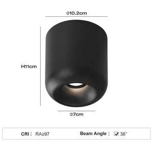 PULUOTI Modern Indoor Cylinder Lámpara de techo Cob LED Spot Lights con <span class=keywords><strong>3</strong></span> colores Spotlight <span class=keywords><strong>Down</strong></span> <span class=keywords><strong>Light</strong></span> para joyería Tienda de ropa - Product Image 3