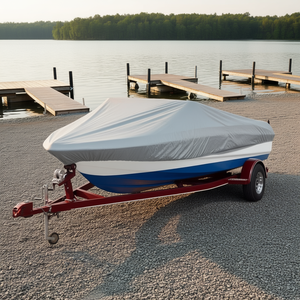 Cubierta Gris para Barco de 18 a 20 Pies de Largo y 90 a 120 Pulgadas de Ancho para Uso Marino - Product Image 2