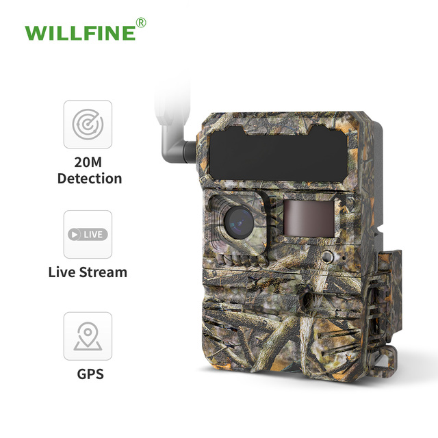Solar Powered 4G Trail Camera MMS/Email Photo Delivery Wildlife Trap Cam with GPS Location & Night Vision