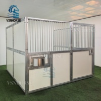Box à chevaux mobile légère, écurie modulaire portable, abri temporaire avec un design facile à installer pour le transport d'événements