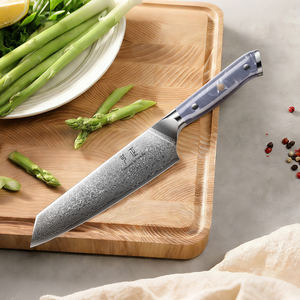 Ensemble de couteaux de cuisine japonais en acier Damas VG10 à 67 couches, 2 pièces, avec manches en acrylique violet - Product Image 3