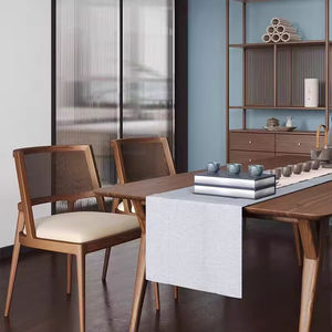 法式柳条椅，北欧设计，带藤制靠背，实木扶手椅，适合餐厅和咖啡厅使用 - Product Image 1