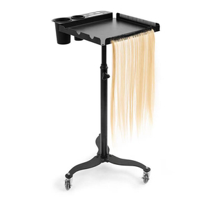 <span class=keywords><strong>Chariot</strong></span> de <span class=keywords><strong>plateau</strong></span> d'organisation Extension de cheveux mobile Tressage <span class=keywords><strong>Porte</strong></span>-cheveux Outils de barbier <span class=keywords><strong>Plateau</strong></span> en plastique pour le tissage de cheveux de coiffeur - Product Image 2