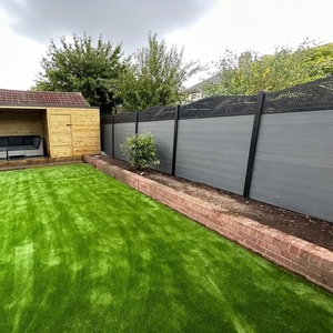 Trang trí vật liệu mới không thấm nước chống cháy hàng rào Panels WPC với WPC hàng rào màn hình cho vườn WPC hàng rào - Product Image 1