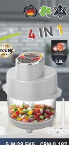Hachoir à viande électrique robuste 1800W et <span class=keywords><strong>robot</strong></span> culinaire 4-en-1 de 5,8L avec fonction pétrissage pour le marché du Togo - Product Image 6