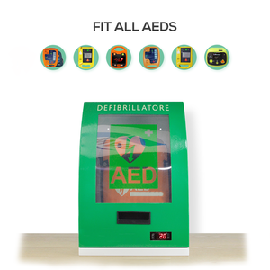 Desfibrilador multifuncional para exteriores con sistema de calefacción Montaje de primeros auxilios Gabinete de metal Caja de primeros auxilios para hospital para AED - Product Image 2