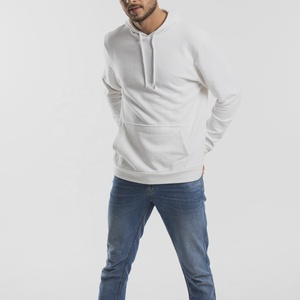 Sudadera con capucha para hombre, de moda, lisa, blanca, gruesa, con logotipo personalizado impreso, bordada - Product Image 2