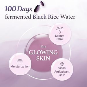 Tonique à l'eau de riz original coréen avec niacinamide, panthénol, contrôle du sébum pour peaux grasses, tonique léger, hydratant, tonique au riz noir - Product Image 6