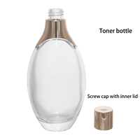 Flacon en verre rose dégradé de luxe avec logo personnalisé pour emballage d'huiles essentielles, soins de la peau, crèmes et lotions, 30ml 50ml