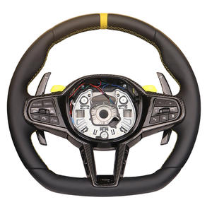 Setir Kemudi Kulit Jahitan Kuning Kustom untuk Bmw F44 F80 M3 G30 540i M4 2015 - Product Image 2