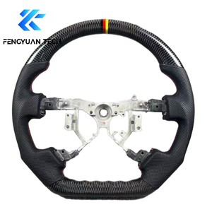 Volante de Coche Personalizado de Fibra de Carbono Forjado con Alcántara para <span class=keywords><strong>Nissan</strong></span> Sentra Nismo <span class=keywords><strong>Juke</strong></span> G37 370z rs F15 - Product Image 2