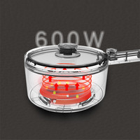 2025 modèle de cuisinière électrique en acier inoxydable 1.5L multifonctionnel avec vapeur marmite électrique réglable antiadhésive.
