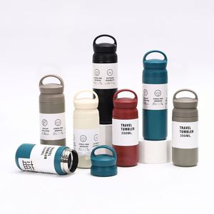 Food Safe 304 Stainless Liner 350ml Carry Ring Flask - Product Image 3