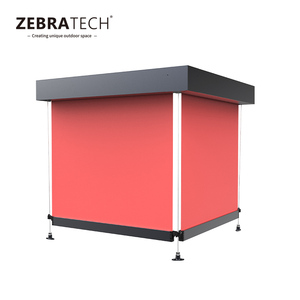 Windproof ngoài trời không thấm nước rèm cuốn Patio Sun Shading tự động cơ giới trong nhà thoáng khí nhôm pergola Zip màn hình - Product Image 6