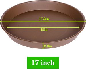 Plateau pour pot de fleurs en plastique écologique, taille personnalisée, soucoupe ronde pour usage en jardin, emballé en carton - Product Image 2