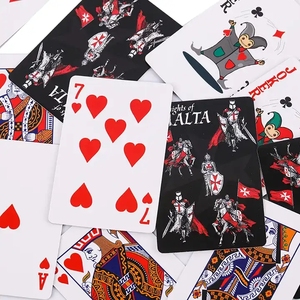Jeu de cartes à jouer personnalisé avec design des Chevaliers de Malte, impression de jeu de poker avec <span class=keywords><strong>prix</strong></span> compétitif - Product Image 1