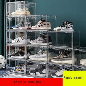 Özel yapılmış şeffaf şeffaf Sneaker ayakkabı rafı saklama kutusu akrilik ayakkabı kutusu - Product Image 2