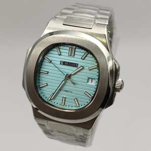 Montre mécanique de luxe SEILOCE NH35 en acier inoxydable 40 mm avec calendrier et mouvement à aiguilles simple - Product Image 3