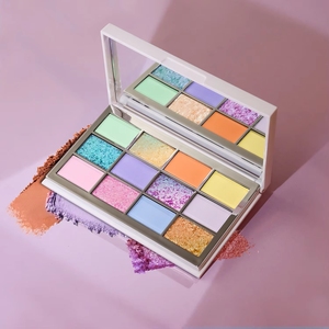 Palette de fards <span class=keywords><strong>à</strong></span> paupières en poudre métallique lumineuse, tons neutres chauds, <span class=keywords><strong>pour</strong></span> tous les jours et les fêtes, paillettes, imperméable, longue durée, colorée, vente en gros - Product Image 2