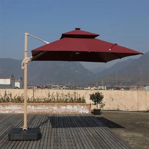 Sombrilla Cantilever <span class=keywords><strong>para</strong></span> Exteriores Prunia con Luz LED, Grande, 3x3m, Base <span class=keywords><strong>para</strong></span> <span class=keywords><strong>Jardín</strong></span>, Parasol <span class=keywords><strong>para</strong></span> Patio, Diseño Económico - Product Image 3