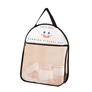 Multifunctional door-mounted storage bag, wardrobe hanging storage bag, dormitory underwear and <b>sock</b> storage mesh bag - Product Image 5