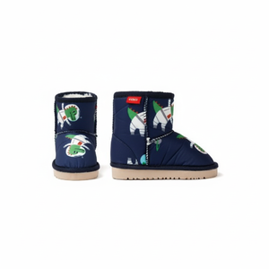 OZKIZ Korean Style Warm Dinosaur Printed Synthetic Upper Boots for Boys 2-6 Years Wholesale Children's Winter Fashion - Product Image 2