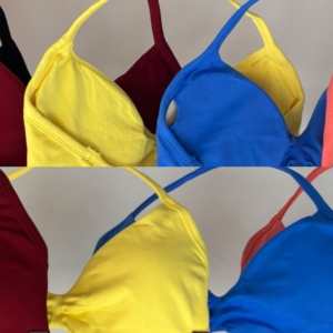 2025 Maßgefertigter Sport-BH aus Nylon für Damen, schöner rückenfreier nahtloser Neckholder-BH mit starkem Halt für Yoga, Fitnessstudio, Fitness, schlichter Stil - Product Image 3