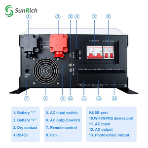 Mejor Precio en EE. UU. Sistema de Energía Solar Fuera de la Red para Uso Doméstico, Monofásico 110V 220V SPF12000TDVM-MPV - Product Image 2