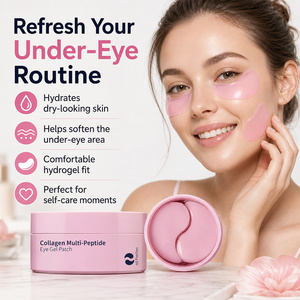 Masque Hydrogel OEM/ODM au <span class=keywords><strong>Bio</strong></span> Collagène et Acide Hyaluronique – Patch Gel Lifting <span class=keywords><strong>Anti</strong></span>-Âge Hydratant et Raffermissant pour le Traitement des Yeux - Product Image 1