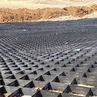 Geotech Outdoor HDPE Geocell Grid Paver Stabilisateur de gravier pour mur de soutènement conforme à la norme ASTM Vente en gros Mur de soutènement fabriqué en PE durable