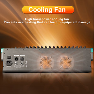 Oem GT16 âm thanh mixer 16 kênh Power Mixer khuếch đại âm thanh chuyên nghiệp 1000W trộn giao diện điều khiển - Product Image 4