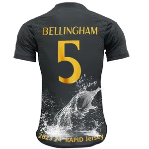 2023 2024 gold schwarz gelb fußball trikot für männer, erwachsene fußball trikot originales camisas de futbol del reals mad rider trikot