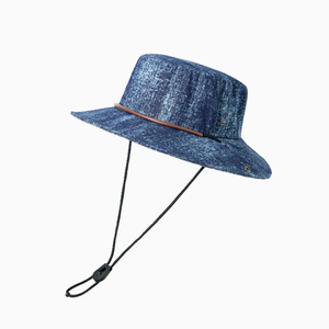 Chapeau Bob en Jean Délavé Style Vintage pour Hommes et Femmes – Protection Solaire Estivale pour Randonnée, Camping et Pêche - Product Image 3