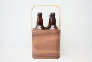 Panier de pique-nique minimaliste en bois courbé, directement de l'usine, en bois naturel, pour aliments, fruits et boissons, avec poignée pivotante, OEM - Product Image 3