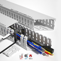 Goulotte électrique 25x25 (type à dents fines ouvertes) sans halogène, gaine de câblage en PVC, conduite de câblage électrique