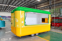 Food Truck Électrique Vintage - Camionnette Mobile pour Poulet Frit et Glaces