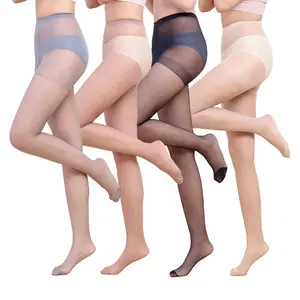 Chinese Manufacturer Wholesale Sexy Girls Nylon Pantyhose Seamless Transparent Pantyhose / Tights Thin For Women