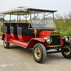 Auto Eléctrico Rojo Multiplaza Modelo T Vintage para Recorridos Turísticos en Grupo en Lugares Turísticos - Product Image 5