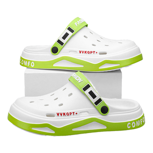 Men's Breathable <b>Closed</b>-<b>Toe</b> Outdoor Sport Beach <b>Sandals</b> with Slip-On Closure Flat EVA Outsole for <b>Summer</b> - Product Image 4