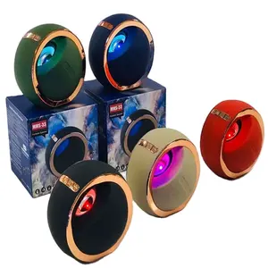 다채로운 무선 BT 스피커 상자 3D 미니 전기 테이블 스피커 라디오 지원 U 디스크 서브 우퍼 야외 스피커