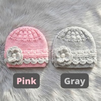 Gorro de Bebé 100% Algodón, Impresión Digital con Diseño Floral, Tejido Jacquard, Unisex, Casual, para Uso en Exteriores