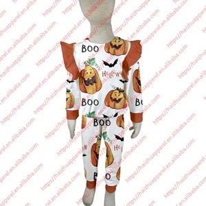 Bc1-3 Nouvelle mode Enfants Halloween Automne Bébé Tout-petit Ensemble 2 pièces Tenue pour filles - Product Image 4