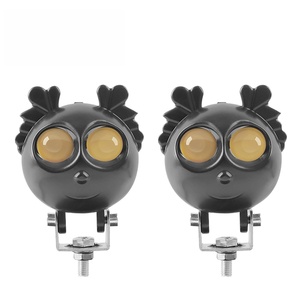 Nuevo Diseño de Faro para Motocicleta, 9-36V, LED, Colorido, Impermeable, Luces Antiniebla de Doble Color, para Auto y Moto, MO-226 - Product Image 1