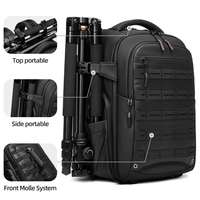 Ruime capaciteit multifunctionele all-in-one reistas voor camera's, fotografoptas, geschikt voor DSLR camera's en 16 inch laptops