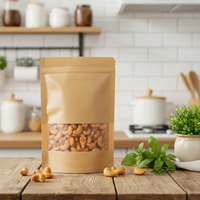 Pochette d'emballage alimentaire debout à fermeture éclair recyclable réutilisable personnalisée
