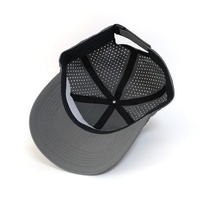 Casquette personnalisable de marque OEM/ODM avec 6 panneaux logo Golf européen Vente en gros Chapeaux gris vierge en polyester, durable, imperméable et léger