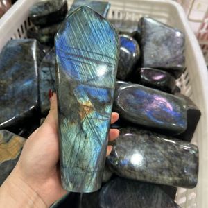 Haute Qualité Violet Orange Coloré <span class=keywords><strong>Labradorite</strong></span> Cristal Artisanat Nouvelle Arrivée En Gros Décoration Cadeau Commerce Assurance Acheteur - Product Image 1