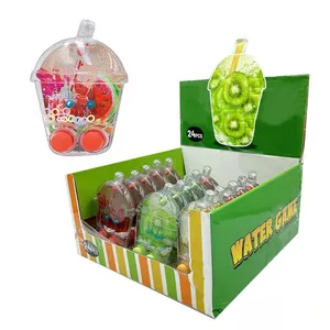 New summer season fruit and Ice cream shape water game candy toy with sweet candy