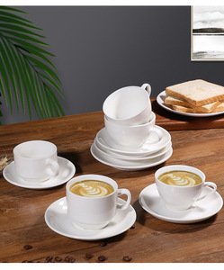 Tazze da caffè in ceramica su misura tazze da caffè in porcellana bianca <span class=keywords><strong>con</strong></span> logo aziendale stampato su di esse - Product Image 2